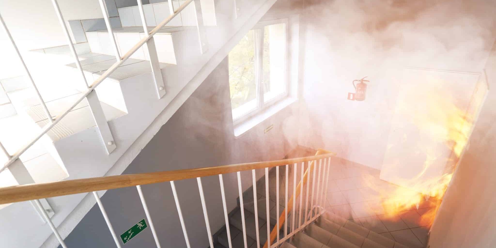 Emergency exit – fire in the building