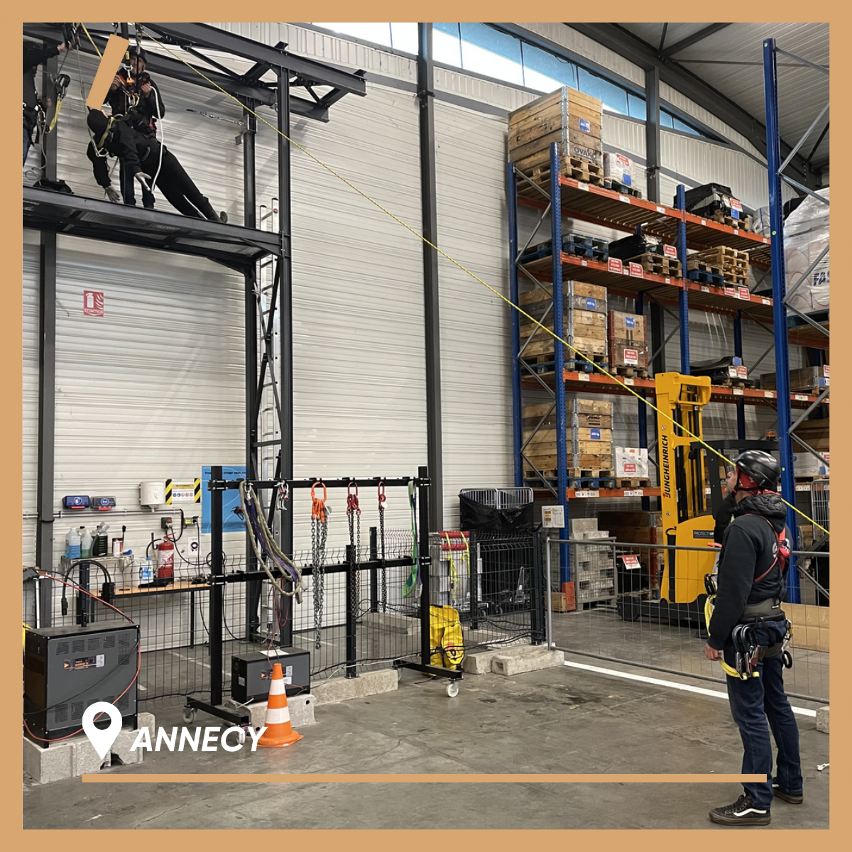 Formation travail en hauteur : port du harnais en inter-entreprises à Annecy